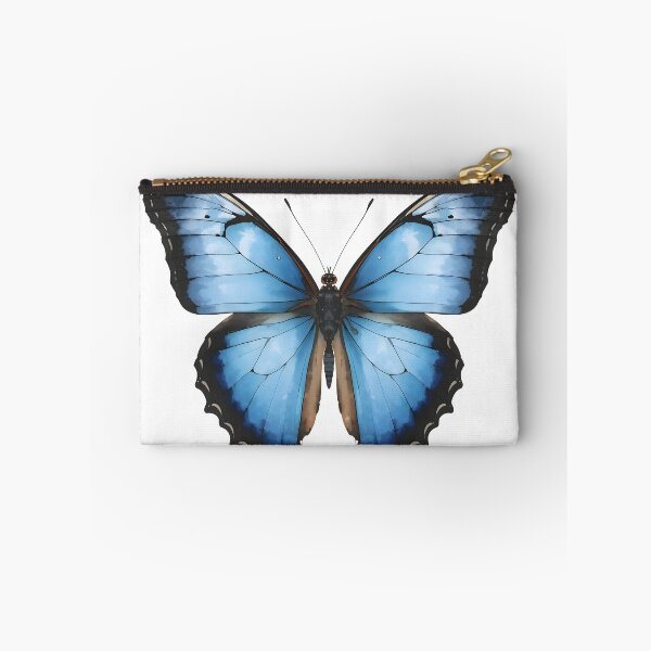 Item preview, Blue Morpho Butterfly Watercolor Painting designed and sold by RawNaturePrints.