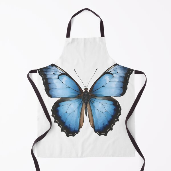 Item preview, Blue Morpho Butterfly Watercolor Painting designed and sold by RawNaturePrints.