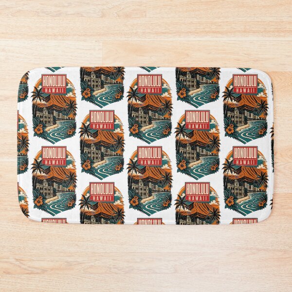 Item preview, Honolulu, Hawái, EE. UU., Arte de viajes y turismo vintage designed and sold by TravelersGems.