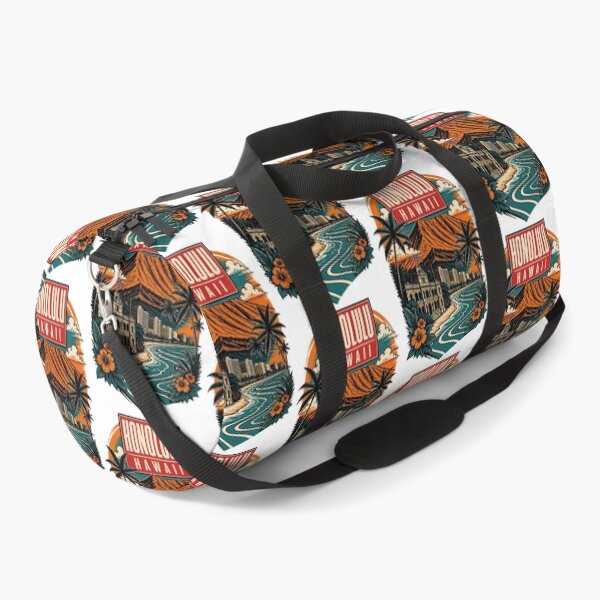Item preview, Honolulu Hawaii USA Vintage Travel Tourism Art designed and sold by TravelersGems.