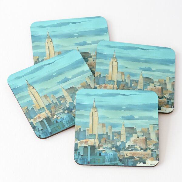 Item preview, Sunset on the Empire State designed and sold by RCWatercolours.