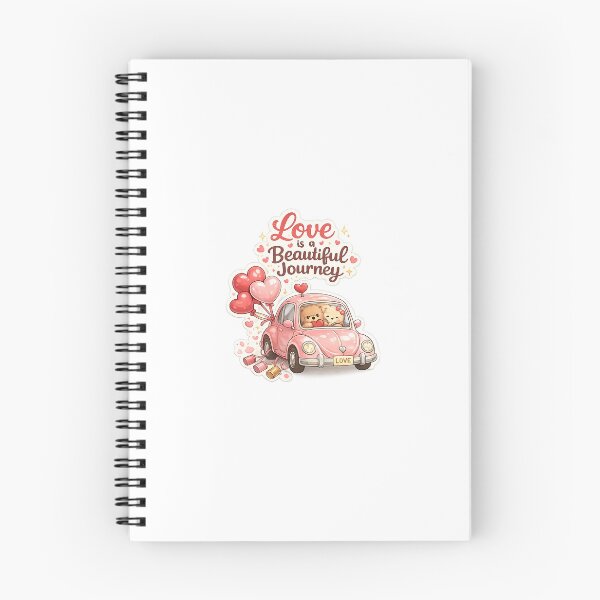 Item preview, Love Is a Beautiful Journey Sticker | Cute Valentine Car | Kawaii Couple Car | Transparent PNG designed and sold by Ishratparween11.