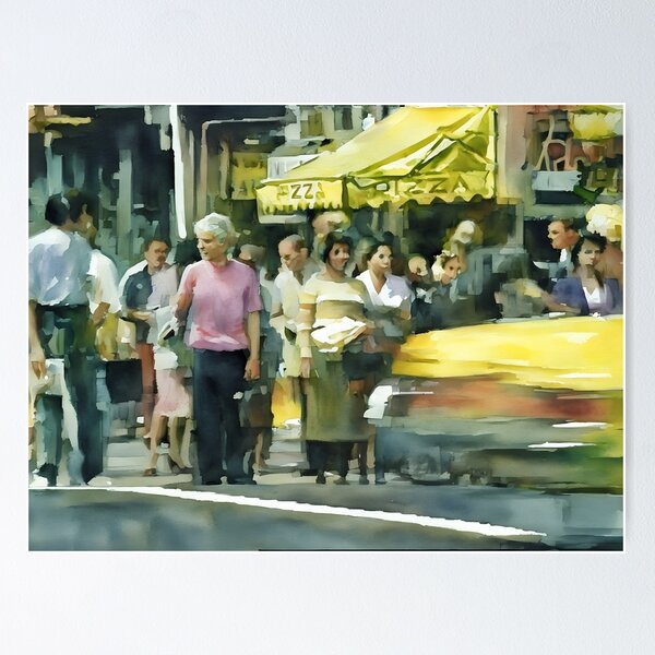 Item preview, Yield for Pedestrians designed and sold by RCWatercolours.