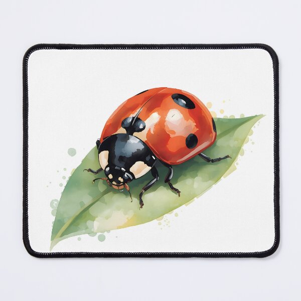 Item preview, Ladybug Watercolor Painting designed and sold by RawNaturePrints.