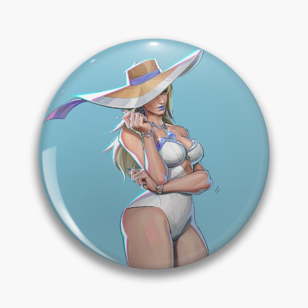 Item preview, Emma Frost Marvel Rivals summer skin sticker designed and sold by Applesaucemeow-.