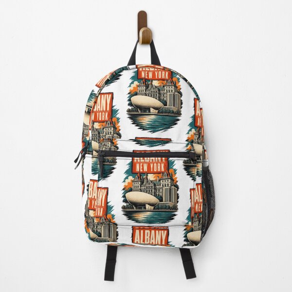 Item preview, Albany New York USA Vintage Travel Tourism Art designed and sold by TravelersGems.