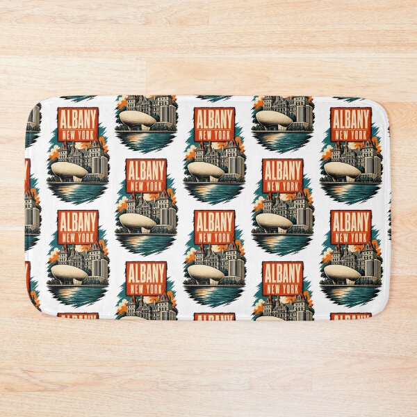 Item preview, Albany New York USA Vintage Travel Tourism Art designed and sold by TravelersGems.
