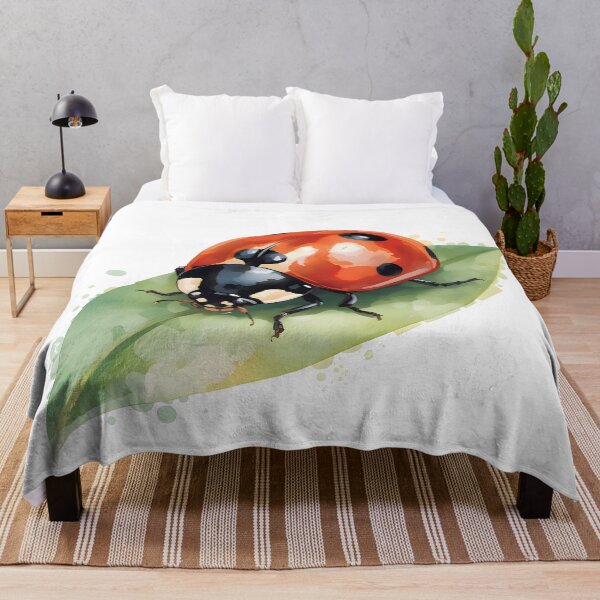 Item preview, Ladybug Watercolor Painting designed and sold by RawNaturePrints.