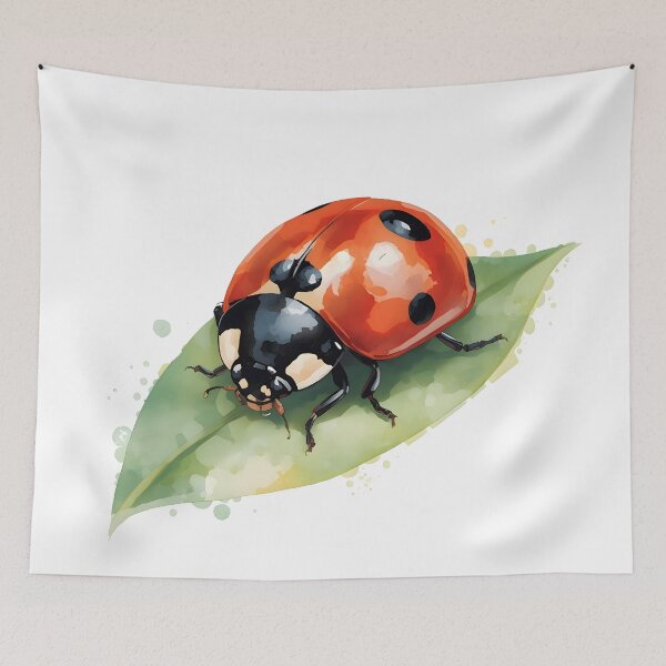 Item preview, Ladybug Watercolor Painting designed and sold by RawNaturePrints.