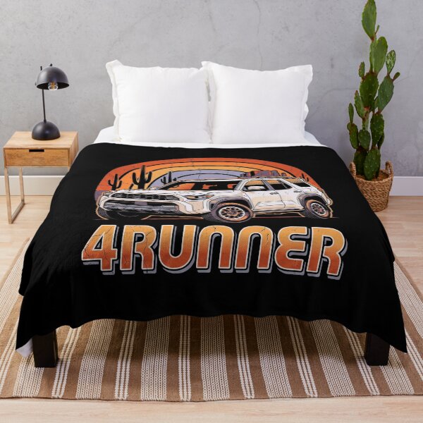 Item preview, Retro Sunset Style 6th Gen 4Runner Overland Off Roading [Black Shirt Only] designed and sold by Off-Road-Zone.