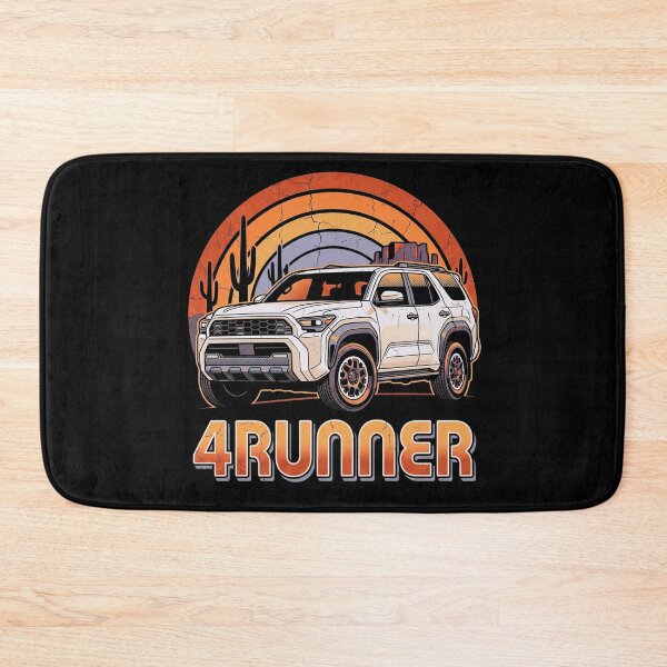 Item preview, Retro Sunset Style 6th Gen 4Runner Overland Off Roading [Black Shirt Only] designed and sold by Off-Road-Zone.