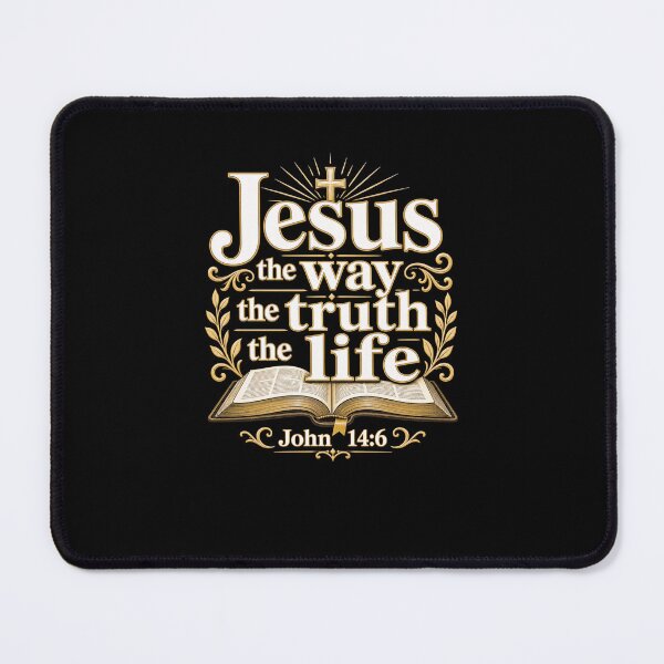 Item preview, Jesus Christ John 14:6 Bible Verse Christian designed and sold by snowry.