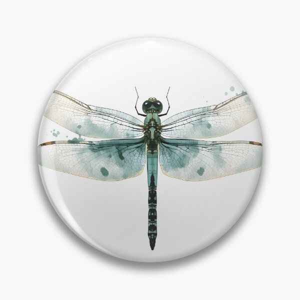 Item preview, Blue Dragonfly Watercolor Painting designed and sold by RawNaturePrints.