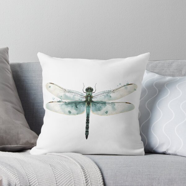 Item preview, Blue Dragonfly Watercolor Painting designed and sold by RawNaturePrints.