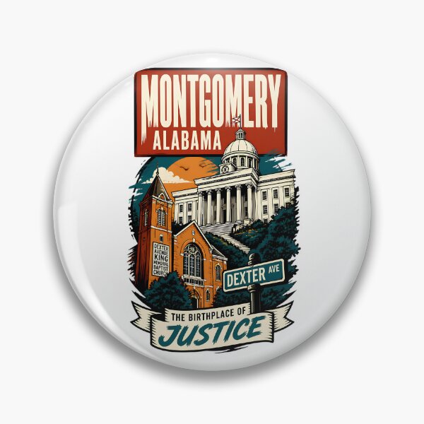Item preview, Montgomery, Alabama USA Vintage Travel Tourism Art designed and sold by TravelersGems.