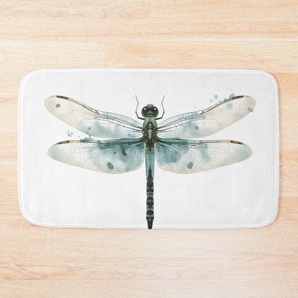 Item preview, Blue Dragonfly Watercolor Painting designed and sold by RawNaturePrints.