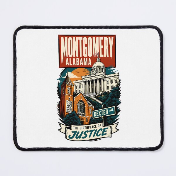 Item preview, Montgomery, Alabama USA Vintage Travel Tourism Art designed and sold by TravelersGems.