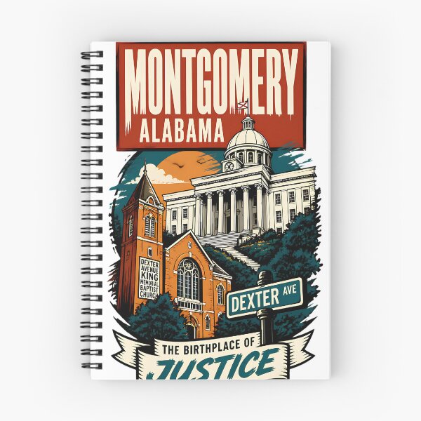 Item preview, Montgomery, Alabama USA Vintage Travel Tourism Art designed and sold by TravelersGems.