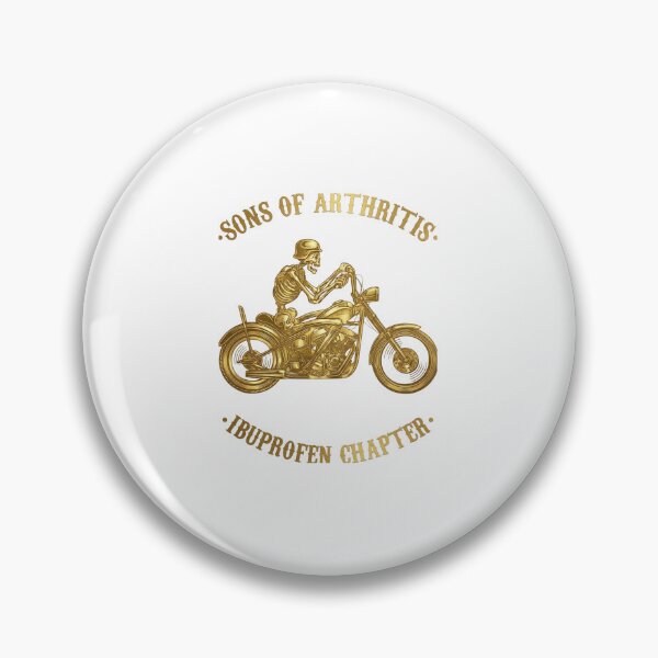 Item preview, Sons Of Arthritis Ibuprofen Chapter Gold Biker Parody designed and sold by Macias123.