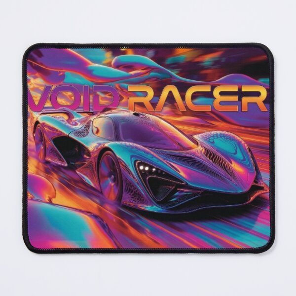 Item preview, Void Racer Cyber Hypercar - Neon Abstract Speed Art designed and sold by Nexus Space.