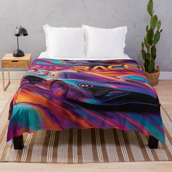 Item preview, Void Racer Cyber Hypercar - Neon Abstract Speed Art designed and sold by Nexus Space.