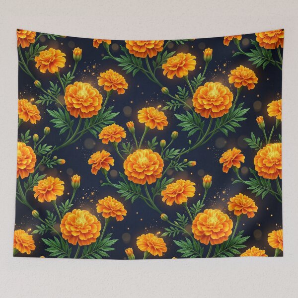 Item preview, Luminous Genda — Sacred Glow Seamless Pattern designed and sold by krazzyremo.