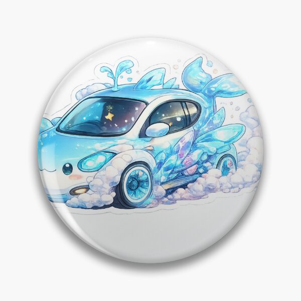Item preview, Sky Whale Cruiser – Whimsical Fantasy Car Sticker designed and sold by blossomfun.
