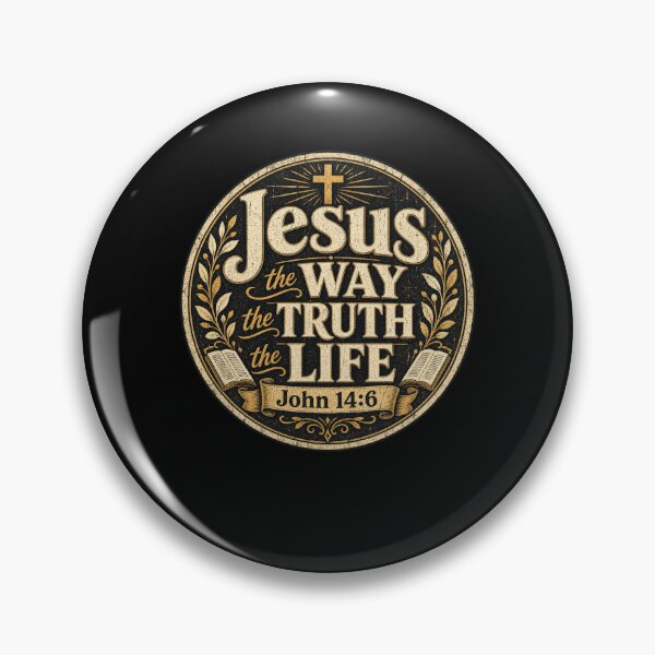 Item preview, Vintage Jesus John 14:6 Christian Scripture designed and sold by snowry.