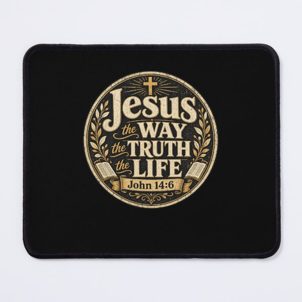 Item preview, Vintage Jesus John 14:6 Christian Scripture designed and sold by snowry.