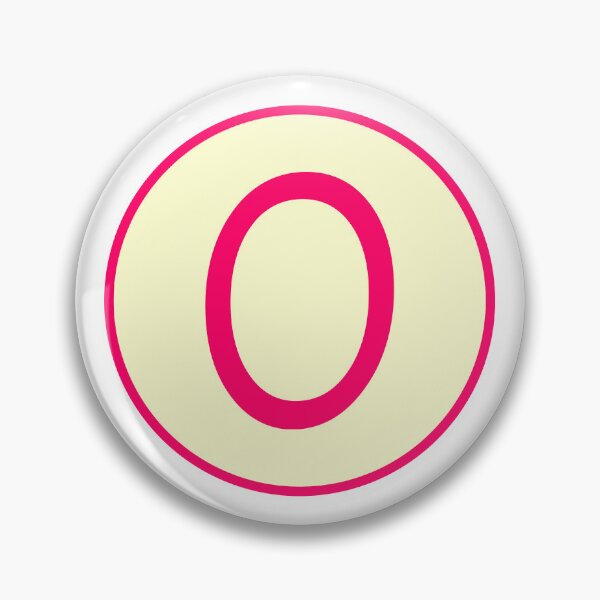 Item preview, Pink Alphabet Letter O Circle designed and sold by Jeallan Designs.