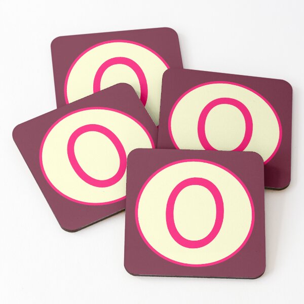 Item preview, Pink Alphabet Letter O Circle designed and sold by Jeallan Designs.