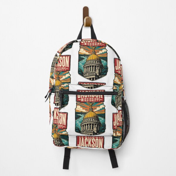 Item preview, Jackson, Mississippi USA Vintage Travel Tourism Art designed and sold by TravelersGems.