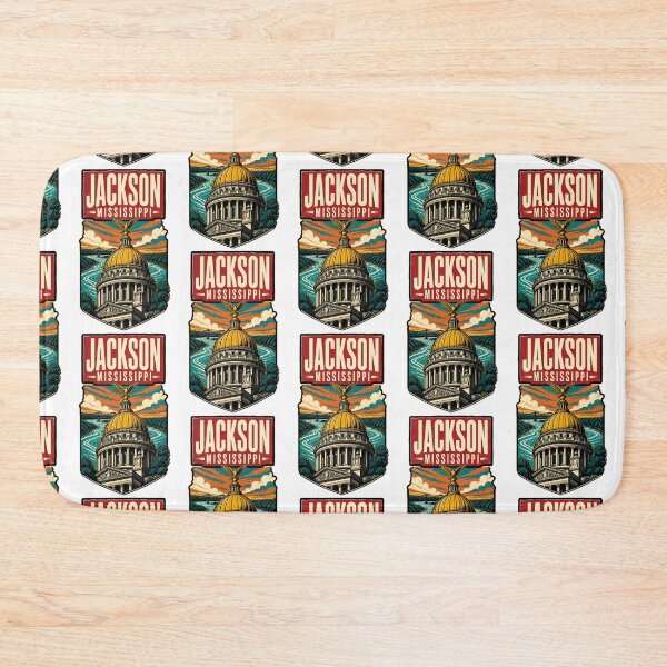 Item preview, Jackson, Mississippi USA Vintage Travel Tourism Art designed and sold by TravelersGems.