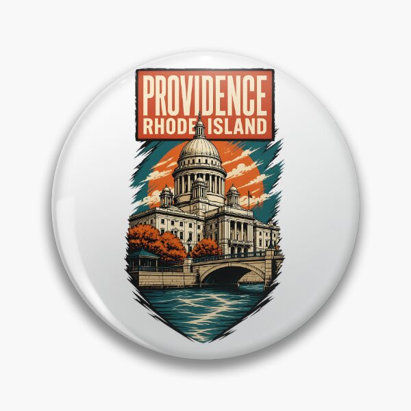Item preview, Providence, Rhode Island USA Vintage Travel Tourism Art designed and sold by TravelersGems.