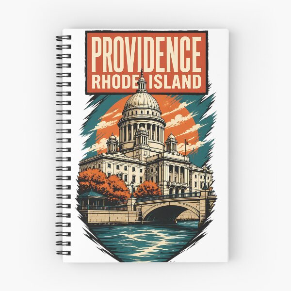 Item preview, Providence, Rhode Island USA Vintage Travel Tourism Art designed and sold by TravelersGems.