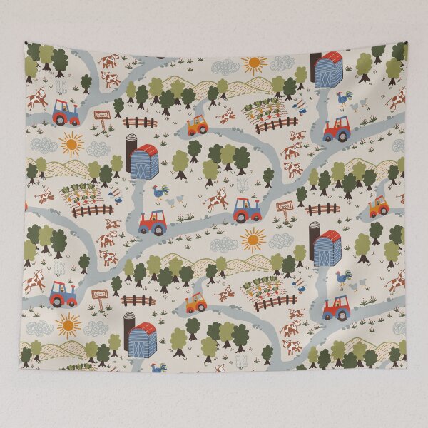 Item preview, Farm scene landscape kids bedroom playroom designed and sold by FrancesPoff.