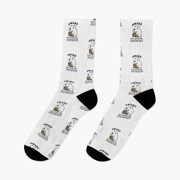 Item preview, Funny Awake But At What Cost Capybara Coffee Mood  designed and sold by Gbriel3.
