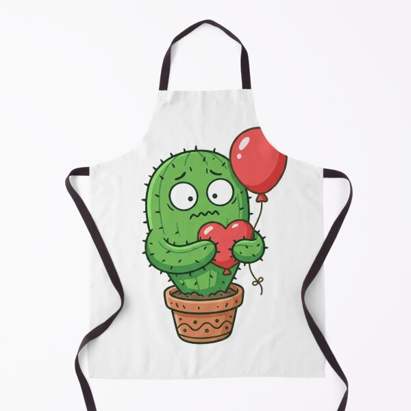 Item preview, Cactus Trying to Hug Red Balloon designed and sold by YNAMREG.