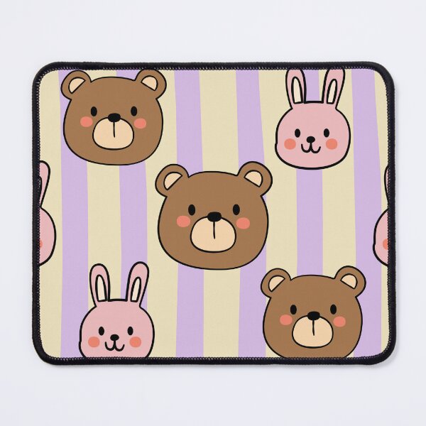 Item preview, Cute Animal Faces Seamless Pattern designed and sold by HappySunday001.