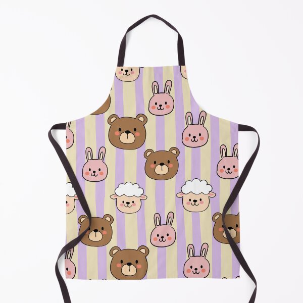 Item preview, Cute Animal Faces Seamless Pattern designed and sold by HappySunday001.