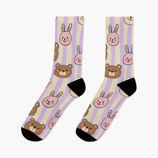 Item preview, Cute Animal Faces Seamless Pattern designed and sold by HappySunday001.