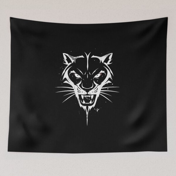 Item preview, Fierce Panther Head Wild Cat Art designed and sold by HYPNK.
