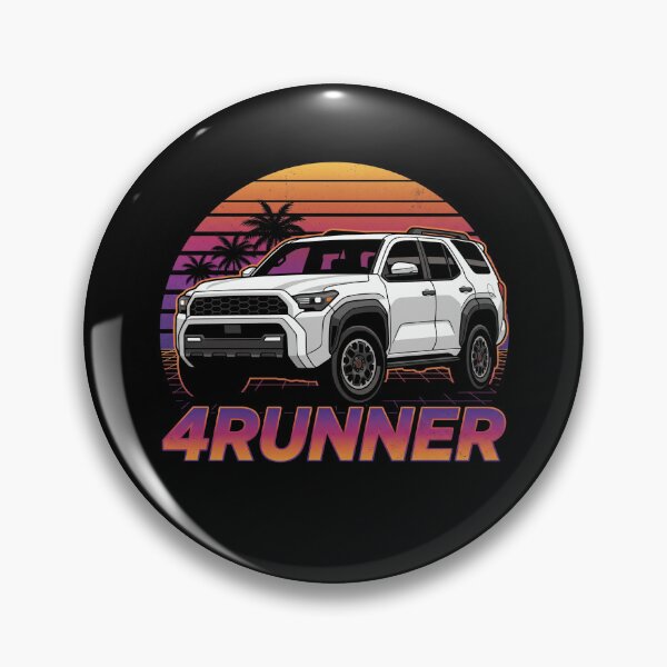 Item preview, Retro Sunset Style 6th Gen 4Runner Off Roading Style [Black Shirt Only] designed and sold by Off-Road-Zone.
