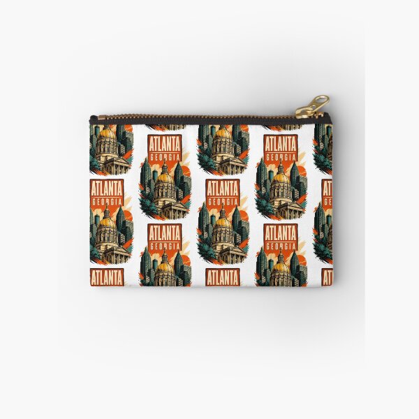 Item preview, Atlanta, Georgia USA Vintage Travel Tourism Art designed and sold by TravelersGems.