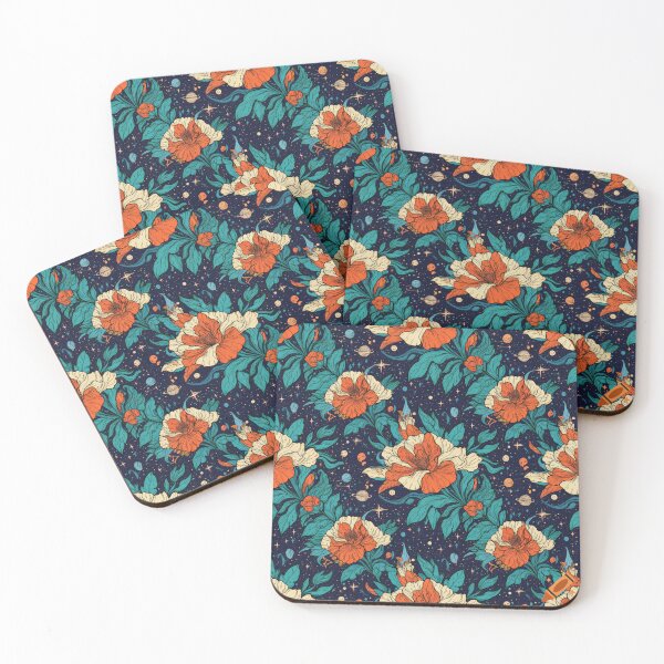 Item preview, beautiful flowers in shades of orange and cream with bluish-green foliage designed and sold by ArteVintage.