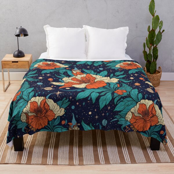 Item preview, beautiful flowers in shades of orange and cream with bluish-green foliage designed and sold by ArteVintage.
