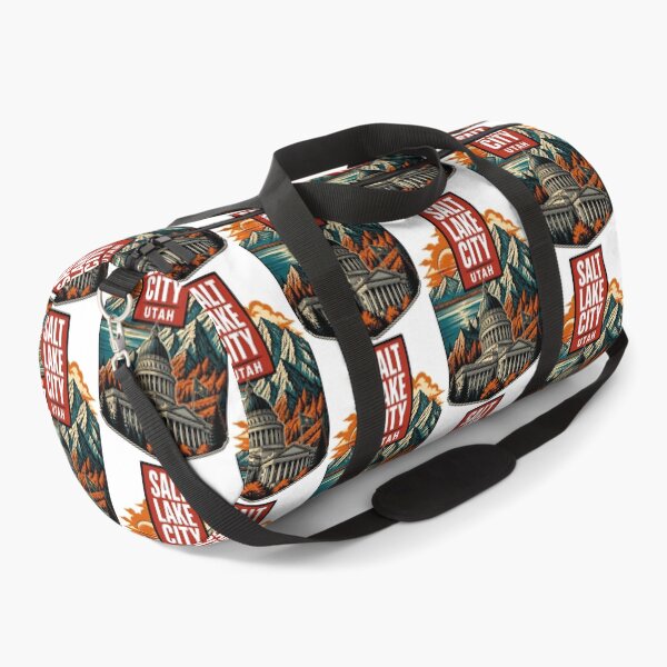 Item preview, Salt Lake City, Utah USA Vintage Travel Tourism Art designed and sold by TravelersGems.