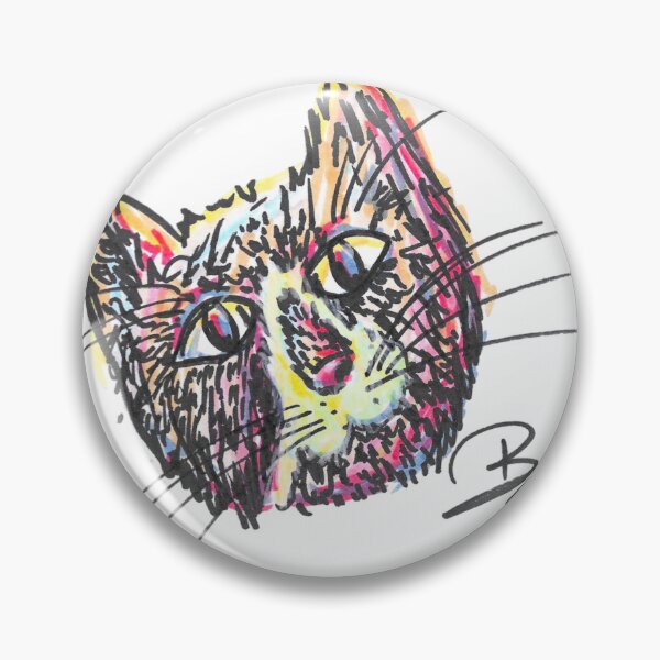 Item preview, Messy Cat Portrait Boke designed and sold by BOKEbyTC.