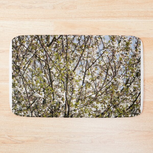 Item preview, White Wild Cherry Blossoms Against Blue Sky designed and sold by pigeonlovrs.