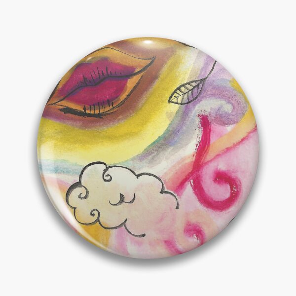 Item preview, Surreal Warm Yellow Cloud Dream Messy Mixed Media  designed and sold by BOKEbyTC.